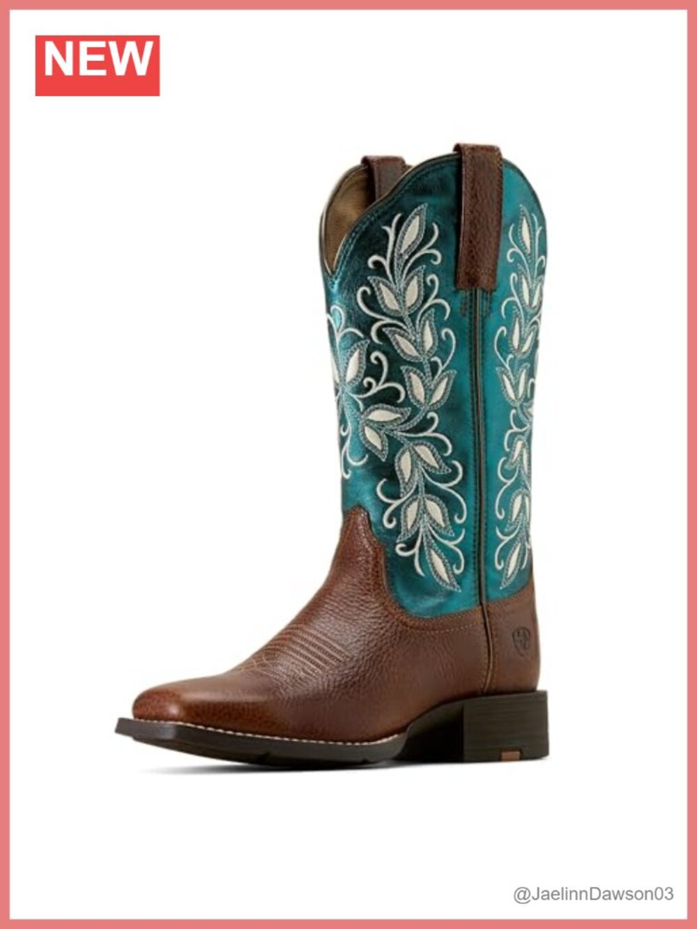 Women's Western Boot Square Toe Knee-High Faux Leather